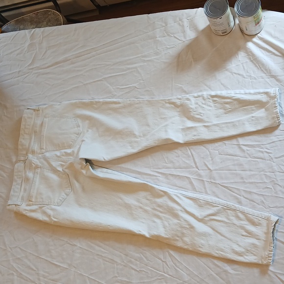 GAP Women's Light Blue Nd White Striped Leggings Size 26R - Picture 4 of 5